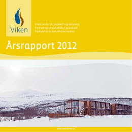Årsrapport 2012 - Viken - senter for psykiatri og sjelesorg