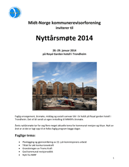 Program - Midt-Norge kommunerevisorforening