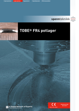 TOBE® FR4 potlager - KB Spennteknikk AS