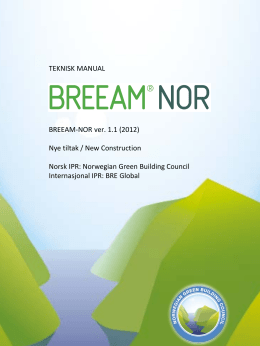 (Teknisk manual)Norw ver 1.1.pdf - Norwegian Green Building Council