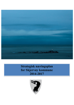 Strategisk næringsplan for Skjervøy kommune 2014-2017