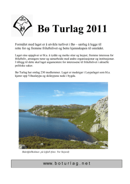 Bø Turlag 2011