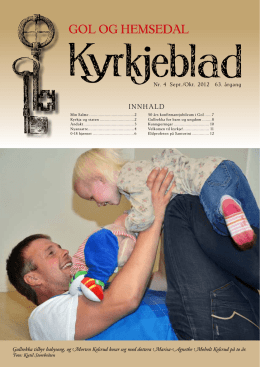 Kyrkjebladet nr.4 2012 - Hemsedal kyrkjelege fellesråd