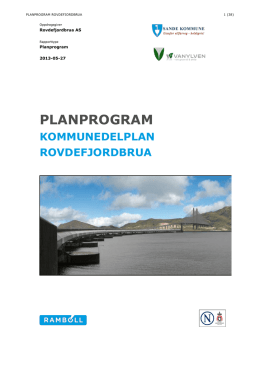 PLANPROGRAM - Rovdefjordbrua AS
