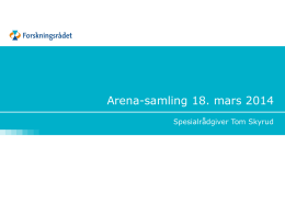 Arena-samling 18. mars 2014
