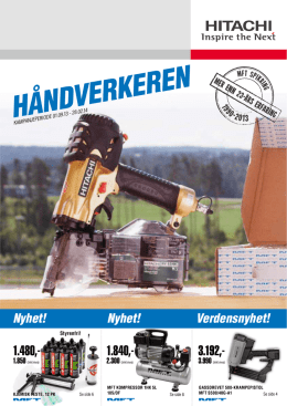 Nyhet! - Hitachi Power Tools Finland Oy