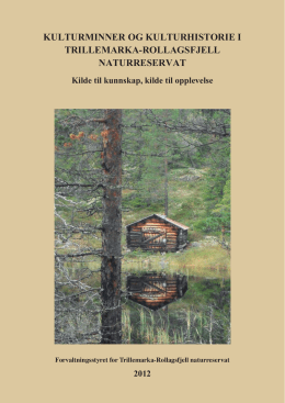 Rapport (pdf) - Trillemarka Rollagsfjell Naturreservat