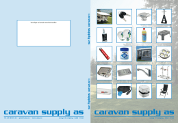 Katalog 2013 (pdf) - Caravan Supply AS