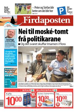 Firdaposten 15 august 2013