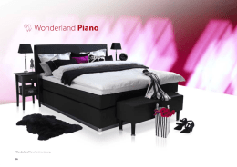36 Wonderland Piano kontinentalseng