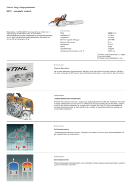 MS 261 - Produktkatalog - STIHL - MS261 - motorsåg