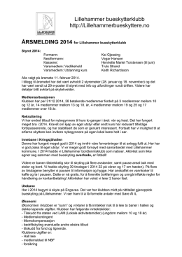 Aarsmelding-2014-Lillehammer-Bueskytterklubb