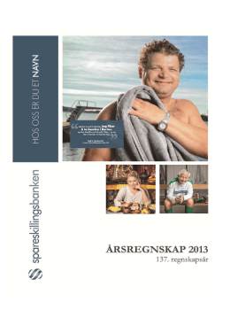 Regnskap 2013.pdf - Spareskillingsbanken