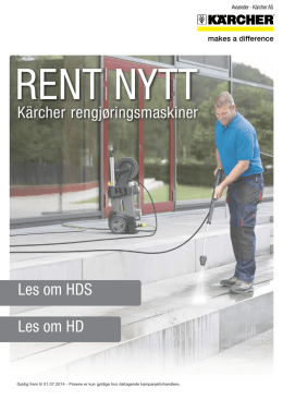 Kärcher rengjøringsmaskiner Les om HDS Les