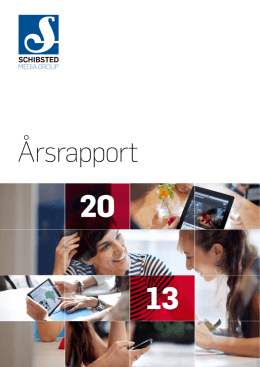 Schibsteds årsrapport for 2013