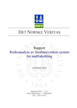 DET NORSKE VERITAS - Teknisk regelverk