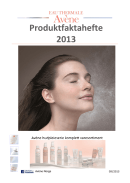 Produktfaktahefte 2013