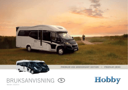 BRUKSANVISNING - Hobby Caravan