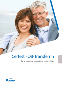 Certest FOB-Transferrin Data Sheet (NO)
