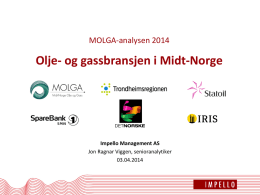 MOLGA-analysen 2013 Olje- og gassbransjen i Midt-Norge