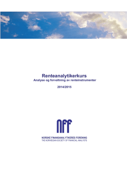 NFF Renteanalytikerkurs 2014/2015