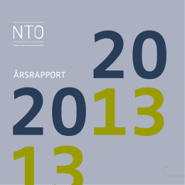 Årsrapport 2013 - Norsk teater