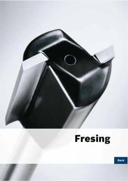 Fresing - Bosch elektroverktøy