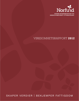 virksomhetsrapport 2012
