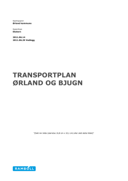 Transportplan Ørland og Bjugn