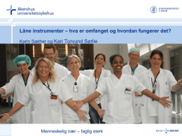 Låne instrumenter - Norsk forening for Sterilforsyning
