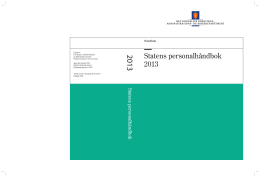 Statens personalhåndbok 2013