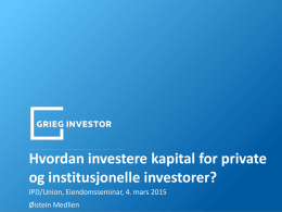 Hvordan investere kapital for private og
