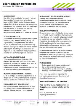 PDF - Bjerkedalen Borettslag