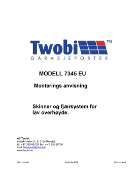 MODELL 7345 EU - Portmontering.no