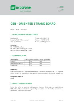 OSB - ORIENTED STRAND BOARD