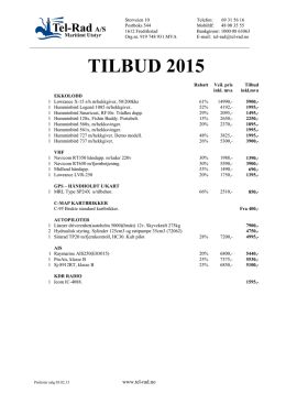 TILBUD 2015 - Tel