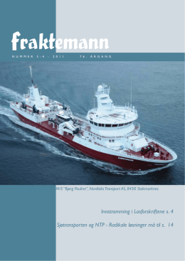 Fraktemann 3-4-11 - Fraktefartøyenes Rederiforening