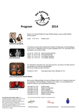Program 2014 - Halden kommune