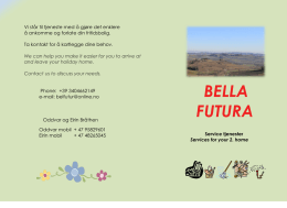 BELLA FUTURA - Case in Piemonte Consulting