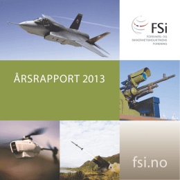 Årsberetning 2013 - Forsvars- og sikkerhetsindustriens forening