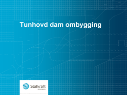 Ombygging Tunhovd dam