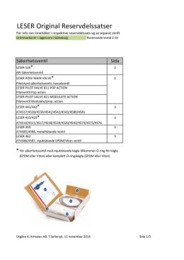 LESER spare part kits 2014_2015_Utg4