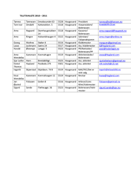 Tillitsvalgte - Lchaugesundtonjer.no