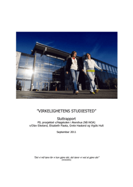 Sluttrapport fra Høgskolen i Akershus (pdf) - PIL
