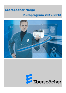 Eberspächer Norge Kursprogram 2012-2013