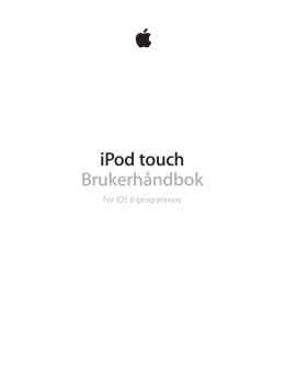 iPod touch Brukerhåndbok