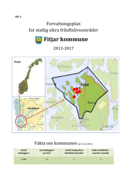 Forvaltningsplan Fitjar kommune