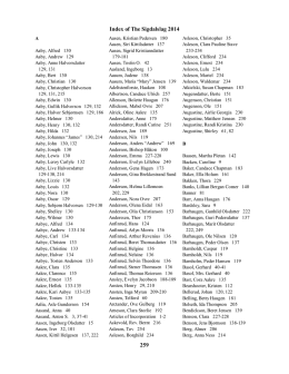 Index of The Sigdalslag 2014 259