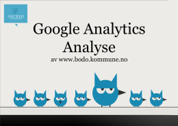 Last ned Google Analyticsrapport Bodø kommune