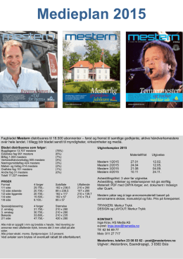 Last ned medieplan 2015 (PDF)
